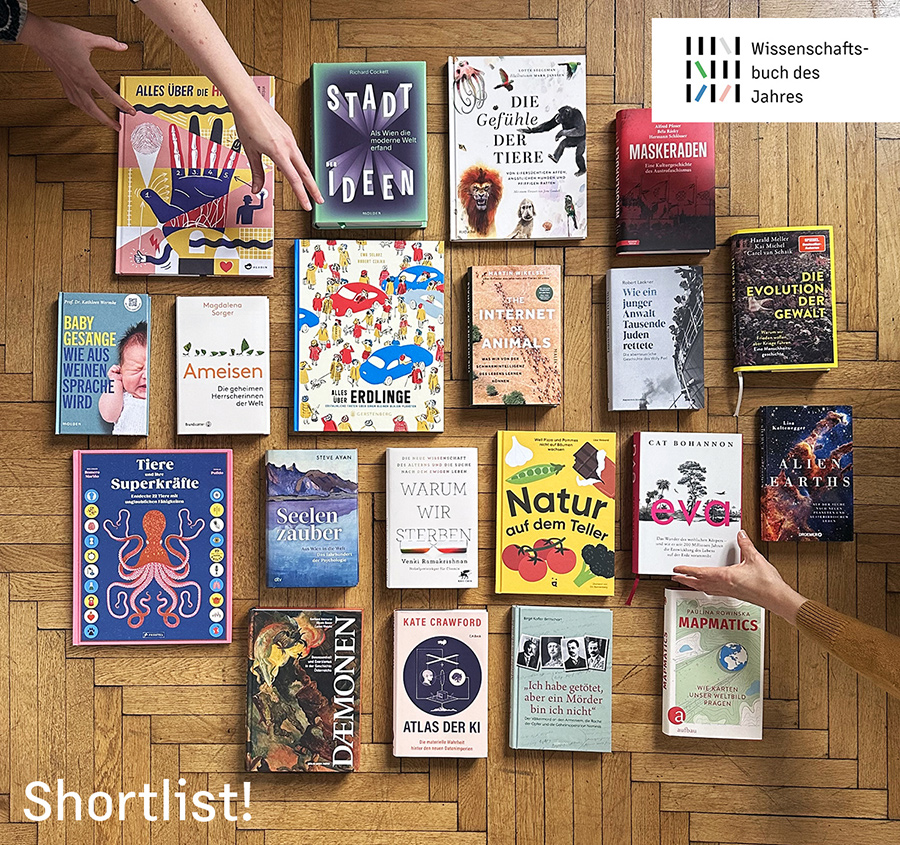 Wissenschaftsbuch des Jahres – Shortlist 2025 | © Buchkultur